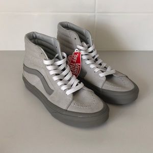 Light gray Sk8 Hi Vans